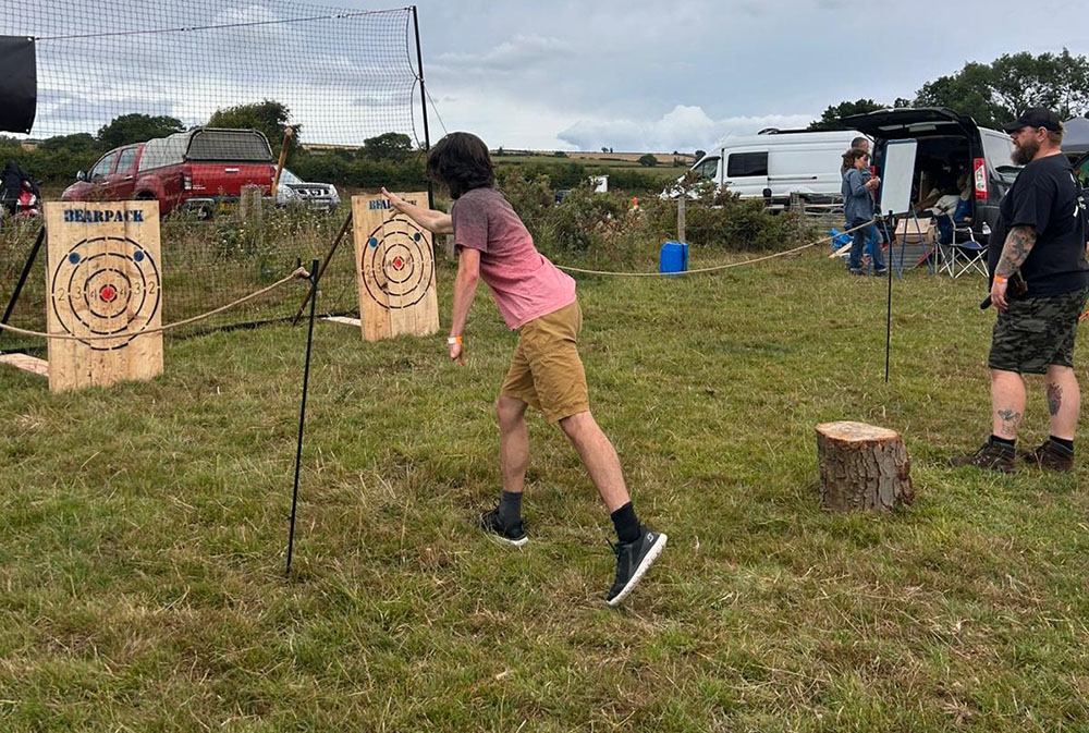 throwing stuff